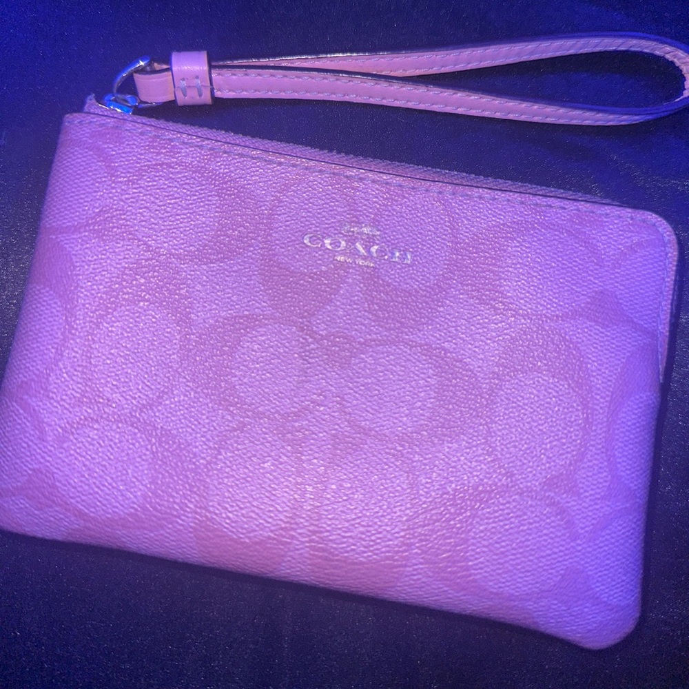 Pink Coach Wristlet
